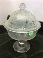 Covered Pedestal Compote
