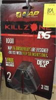 (4) NAP Killzone Deep 6 2 blade 100gr