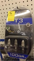 (5) G5 T3 100gr Stainless Broadheads