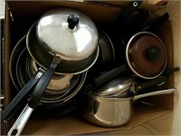 Miscellaneous pots and pans
