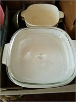 CorningWare baking dishes, strainer