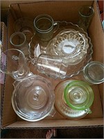 Miscellaneous clear glassware