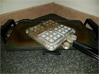 Electric griddle, waffle maker