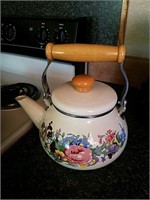 Enamel decorative teapot
