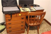 MAPLE DESK AND CHAIR