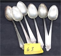 6 STERLING SILVER SPOONS INTERNATIONAL STERLING