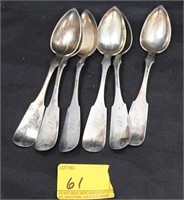 6 STERLING SILVER SPOONS