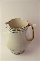 EARLY 19TH CENT. HARD PASTE PRIMITIVE MILK PITCHER
