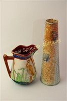 TWO SHORTER & SONS ENGLISH POTTERY  PITCHERS