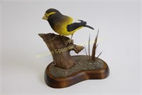 LUCY STAMJAR - HAND CARVED YELLOW FINCH