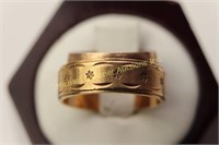 TWO 10K GOLD WEDDING BANDS
