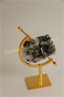 PYRITE AND QUARTZ DECOR DISPLAY PIECE