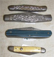 (4) Vintage pocket knives. (3) Are Imperial.