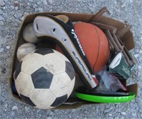 Sporting equipment including horse shoes,