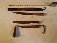 Vintage knives, machete and more