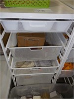 Metal rack with drawers