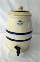 2 Gallon Blue Crown Stoneware Cooler
