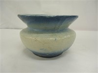 Blue & White Salt Glazed Spittoon Style Stoneware