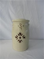 3 Gallon Stoneware Butter Churn with Lid