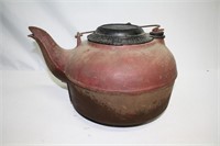 Morehouse Wells & Co, Decatur ILL Cast Iron Kettle