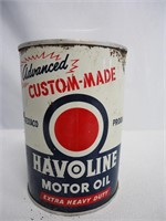 Havoline Motor Oil 1 Quart Can. A Texaco Product