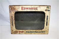Edwards' Sugar Puff Marshmallows Tin w/ Glass