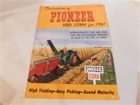 Pioneer Seed Corn of 1961