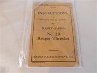 Massey Harris No. 20 Reaper Thresher