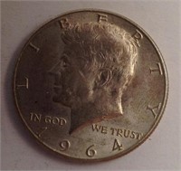 1964 Silver Half Dollar - No Mintmark