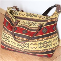 Large Western Shoulder Bag/ Travel Bag