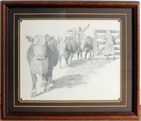 Don Greytak Signed/Numbered Cattle Print