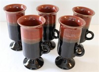 (5) Handcrafted Pottery Mugs
