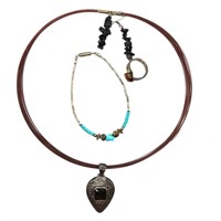 Sterling Silver Necklace Pendant, Bracelet & Ring