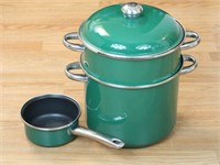 Large Double Boiler Pot & Small Sauce Pan