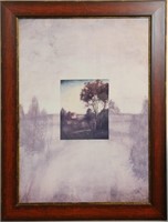 Country Landscape Impressionist Print in Frame