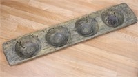 Rustic Hand Carved Long Wooden Tray