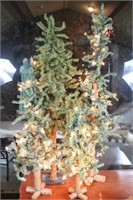 (4) Decorative Pine Trees