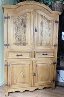 Large Knotty Pine Cabinet