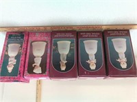 5 Precious Moments bell figurines, Oh Holy Night,