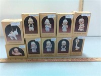 10 Precious Moments figurines, porcelain bisque