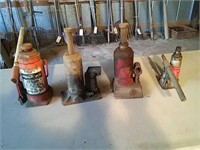 Assorted hydraulic bottle jacks