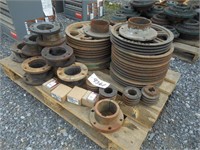Skid of Various Size Gear Wheels