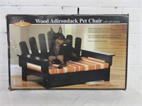 Wooden Adirondack Pet Chair