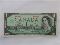 Bank Of Canada 1967 Centennial Dollar Note