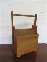 Vintage Hand Made Magazine Rack