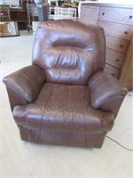 Leather Power Assist Chair