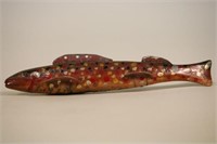 9.5" Primitive Fish Spearing Decoy By Unknown
