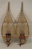 Early Snowshoes, Excellent Webbing, Leather