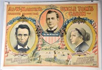 MARTIN'S UNCLE TOM'S CABIN PLAY POSTER, VINTAGE