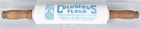 COLUMBUS FLOUR ADVERTISING ROLLING PIN